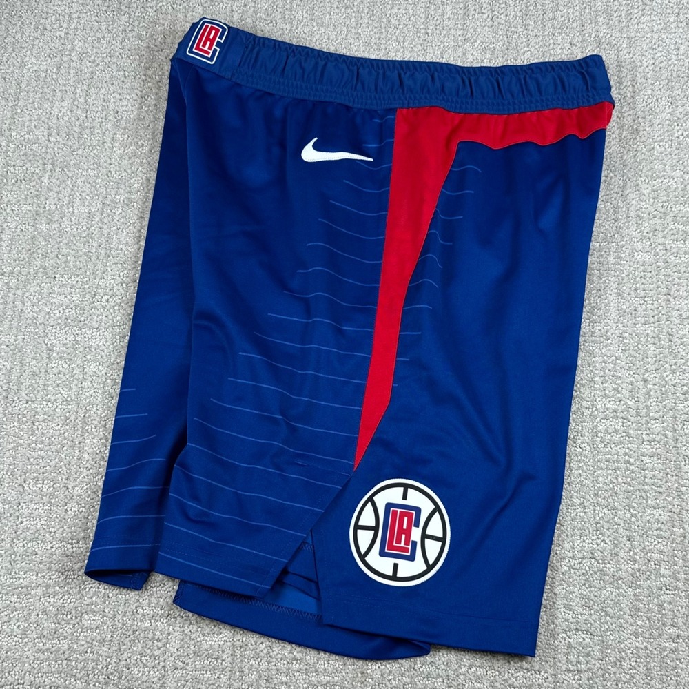 Nike Dri-Fit ADV Mens Large Blue LA Clippers Team Issue 9" Basketball Shorts